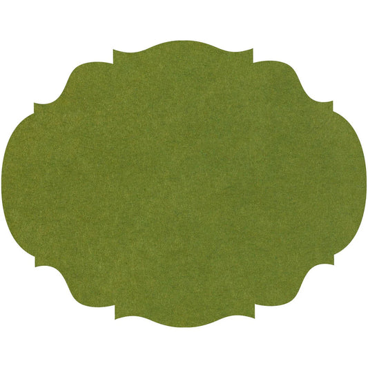 Die Cut Green French Frame Placemat- 12 sheets