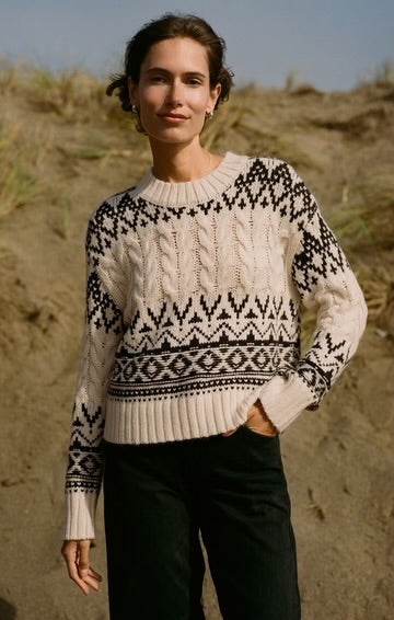 Garland Fairisle Sweater-Sea Salt