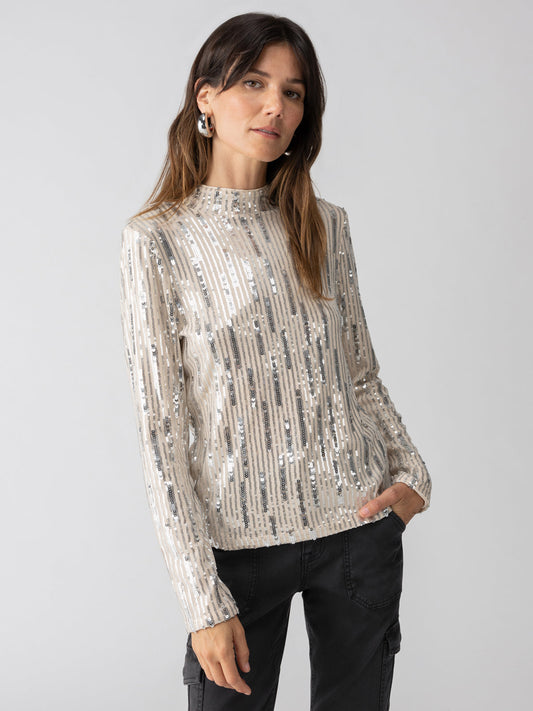 Sequin Mock Top-Let’s Celebrate