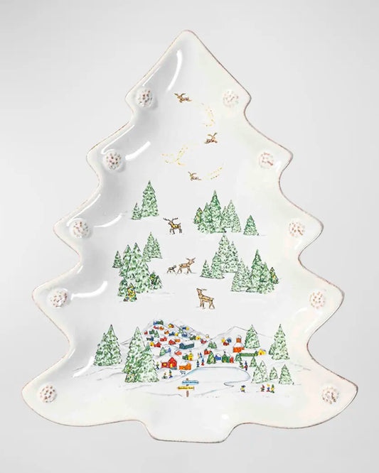 Berry& Thread North Pole Sm Tree Tray