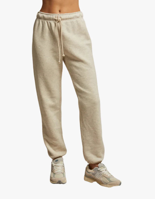 Michelle Fleece Jogger- Oatmeal