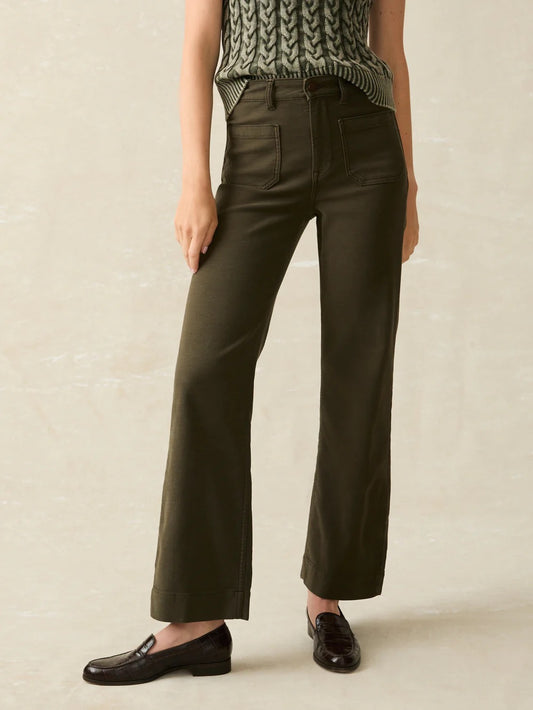 Forest Olive Stretch Terry Pant