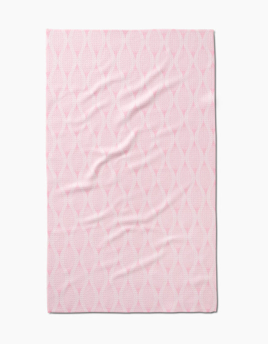 Tea Towel - Patterned in Pink