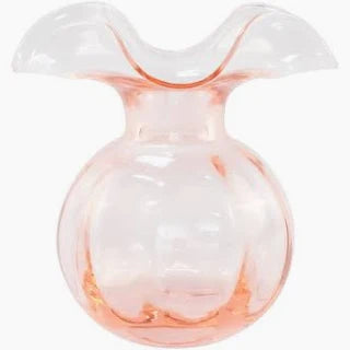 Bud Vase Hibiscus Glass Pink